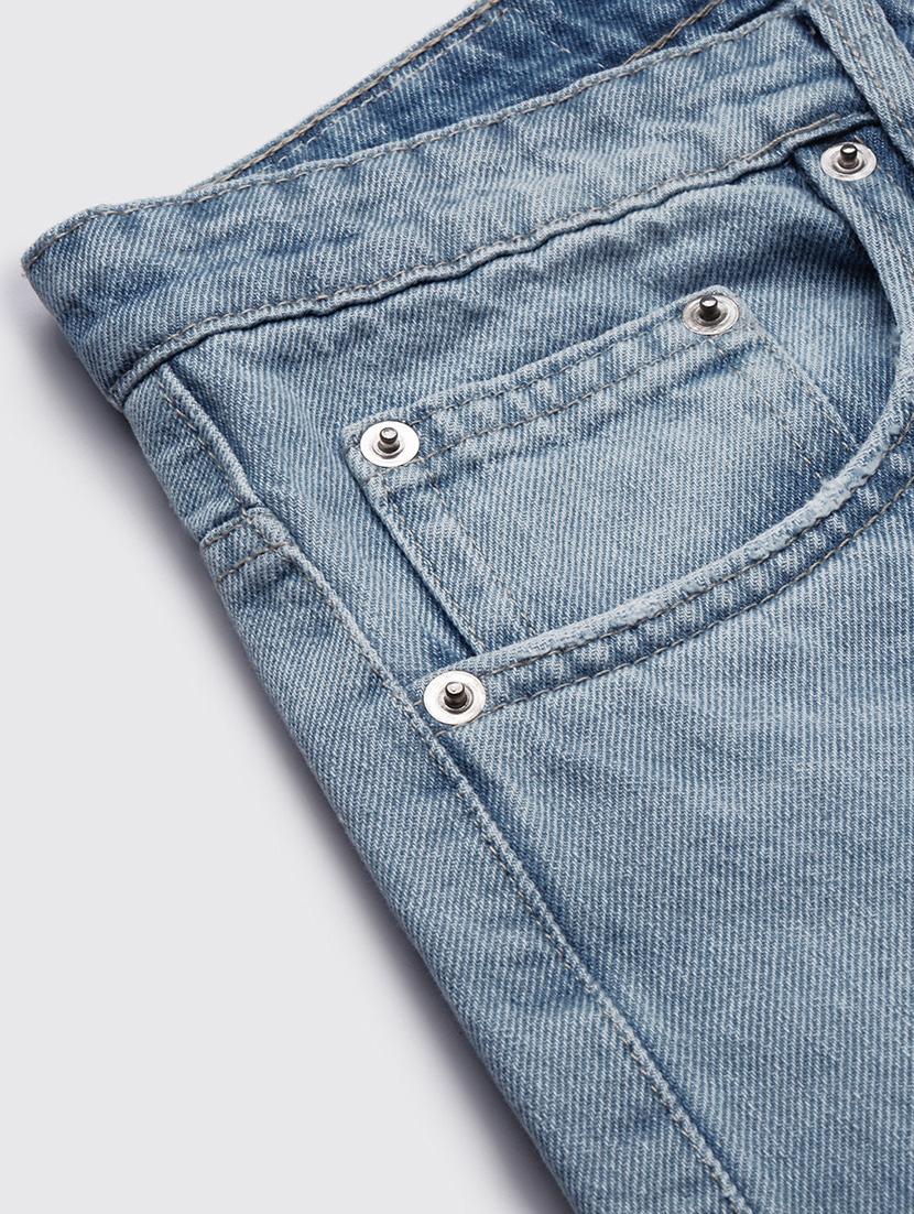 men low rise plain denim jeans - 21721359 - Standard Image - 7