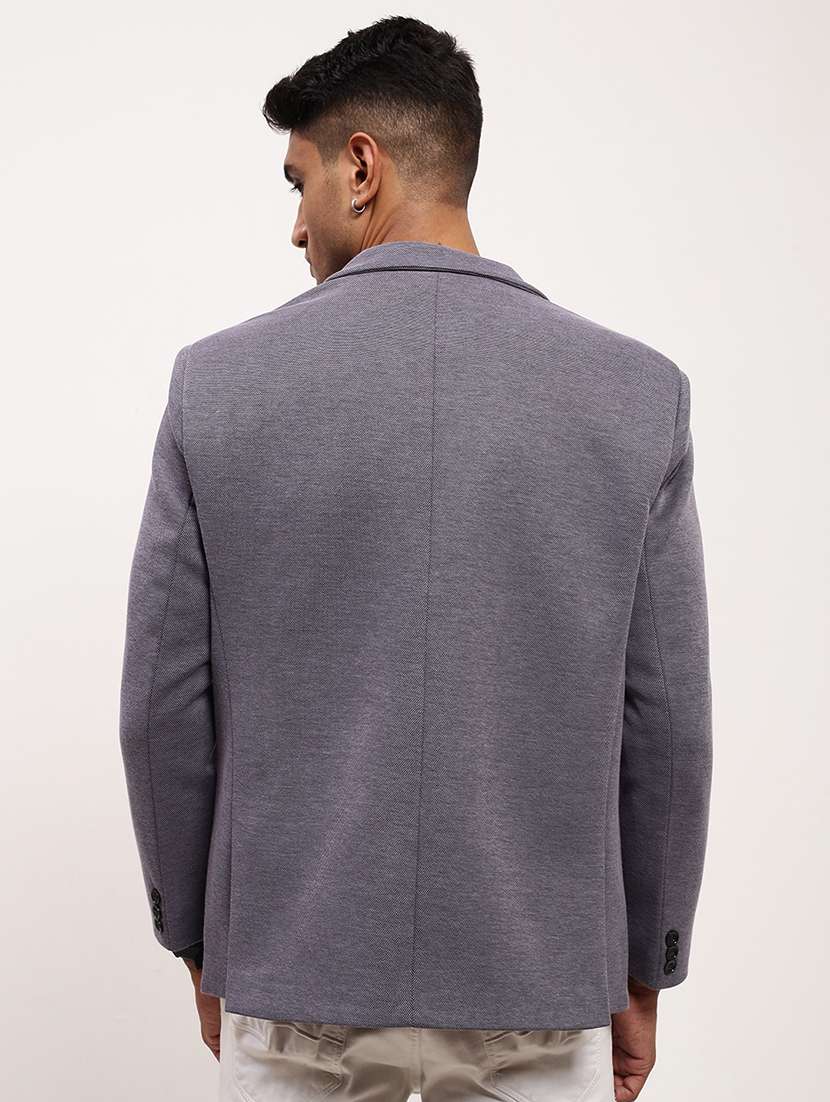 men's solid single-breasted blazer - 21721376 -  Standard Image - 2