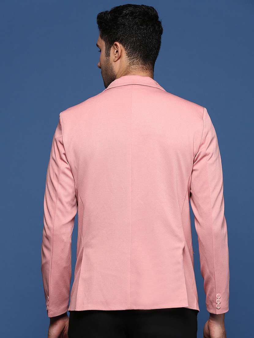 men's solid single-breasted blazer - 21721378 -  Standard Image - 2