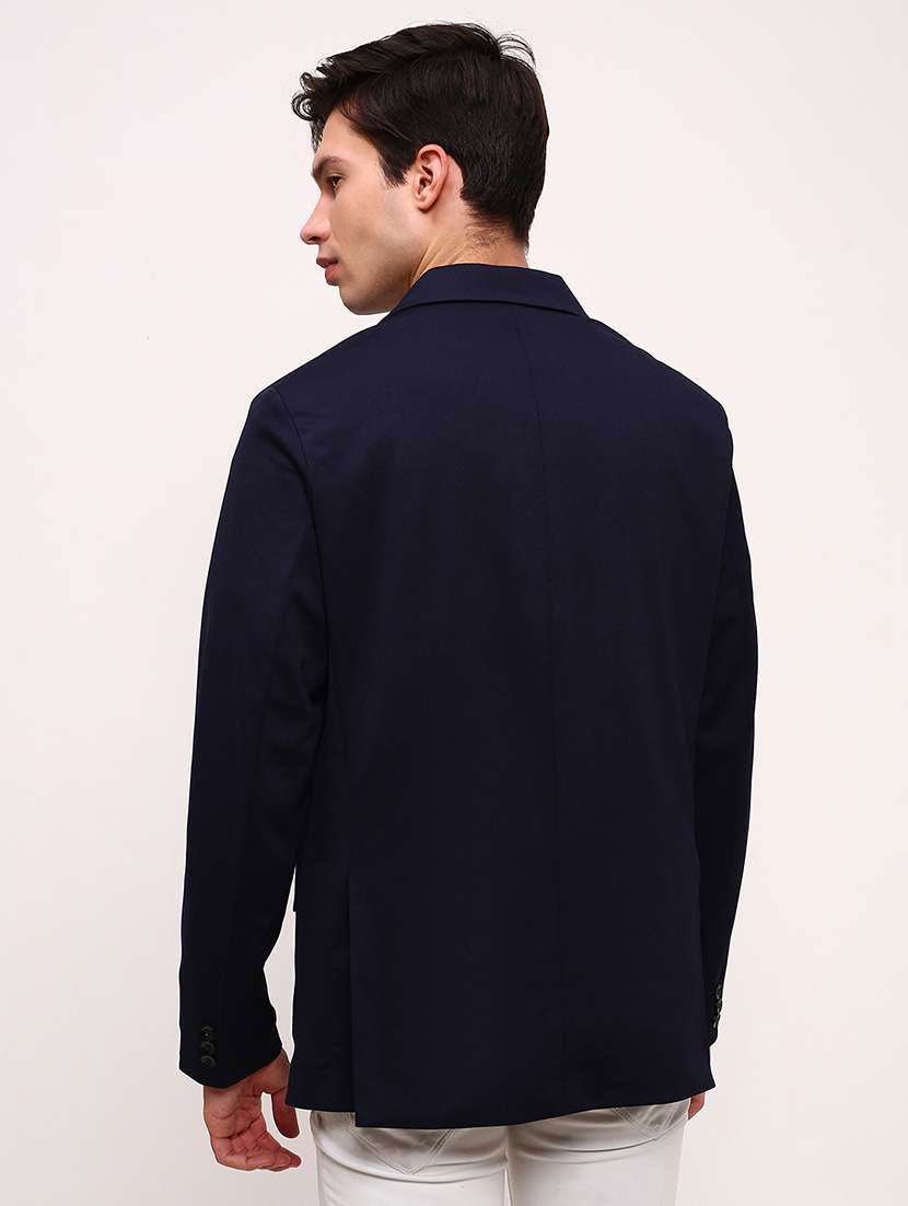 men's solid single-breasted blazer - 21721379 -  Standard Image - 2