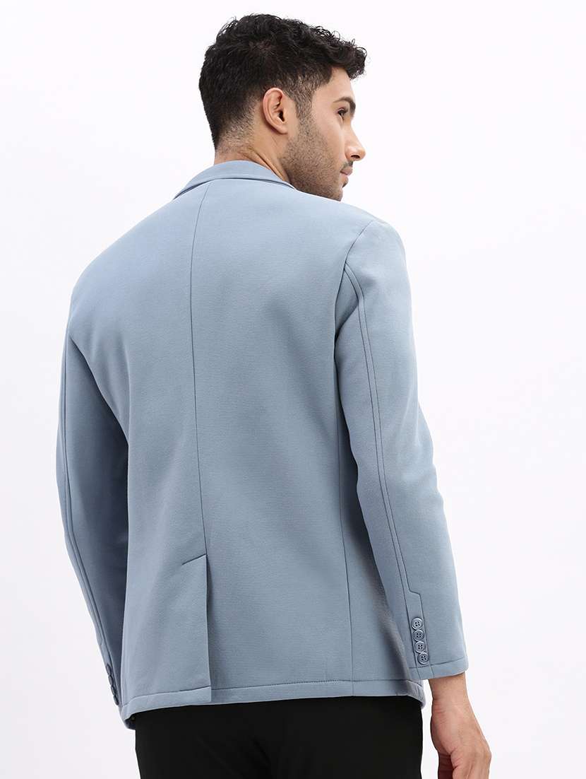 men's solid single-breasted blazer - 21721382 -  Standard Image - 2