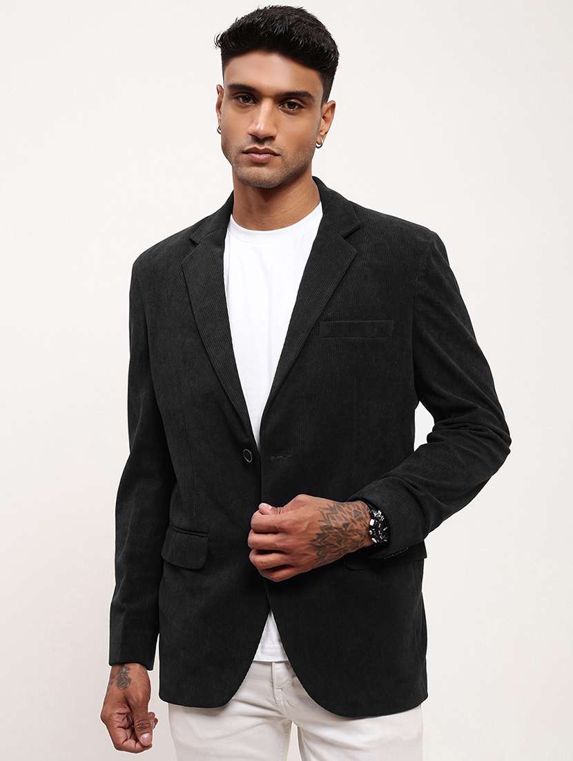 men's solid single-breasted blazer - 21721383 -  Zoom Image - 0
