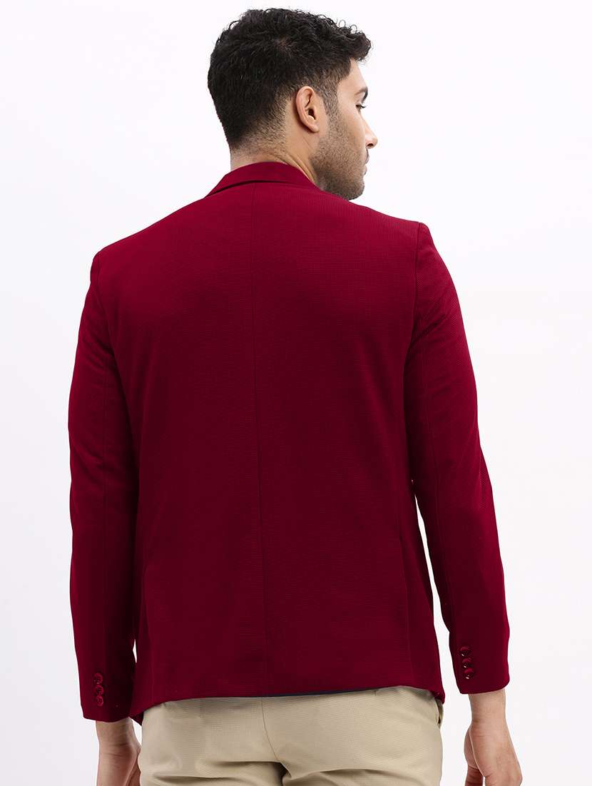 men's solid single-breasted blazer - 21721396 -  Standard Image - 2