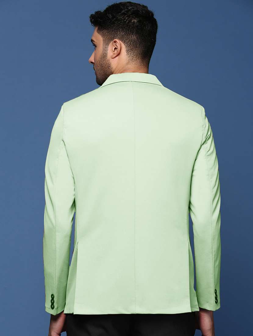 men's solid single-breasted blazer - 21721409 -  Standard Image - 2