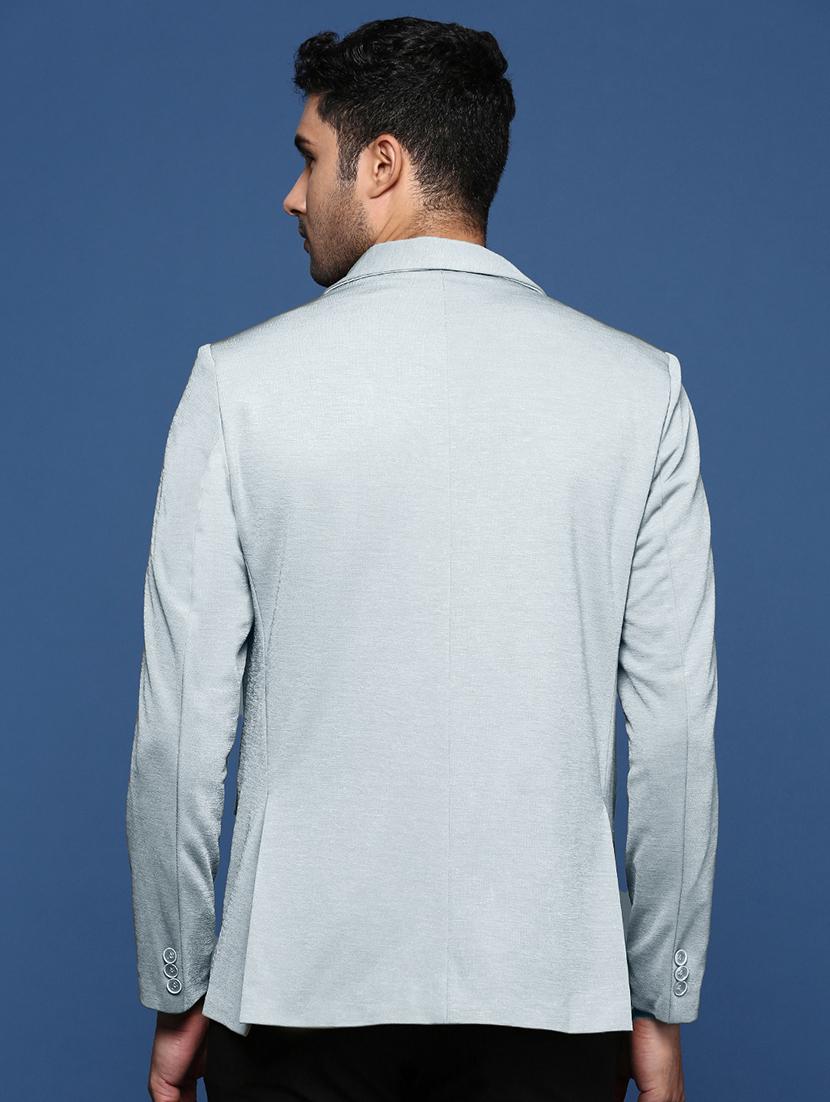 men's solid single-breasted blazer - 21721413 - Standard Image - 2