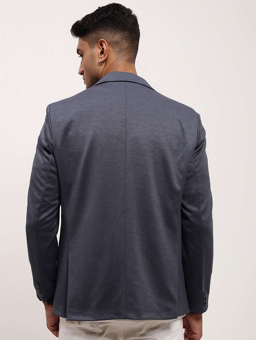 men's solid single-breasted blazer - 21721415 -  Standard Image - 2