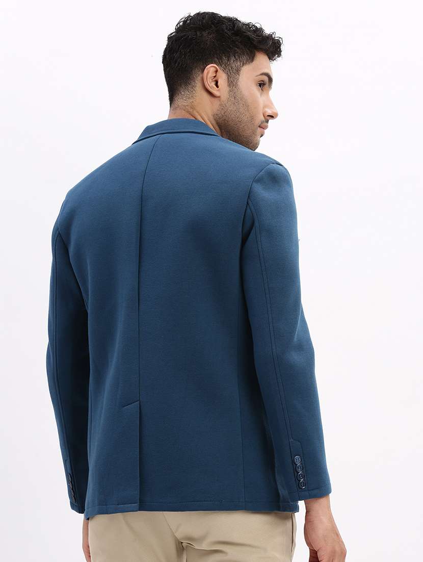 men's solid single-breasted blazer - 21721419 -  Standard Image - 2