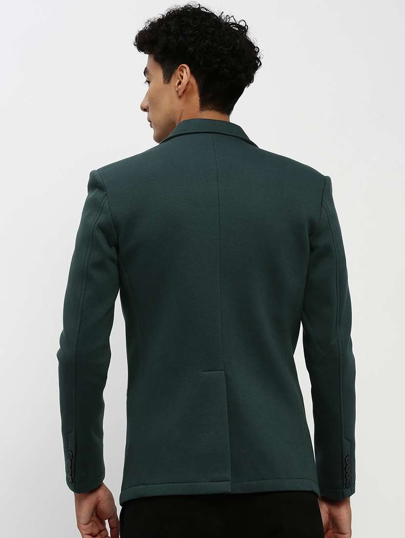 men's solid single-breasted blazer - 21721422 -  Standard Image - 2