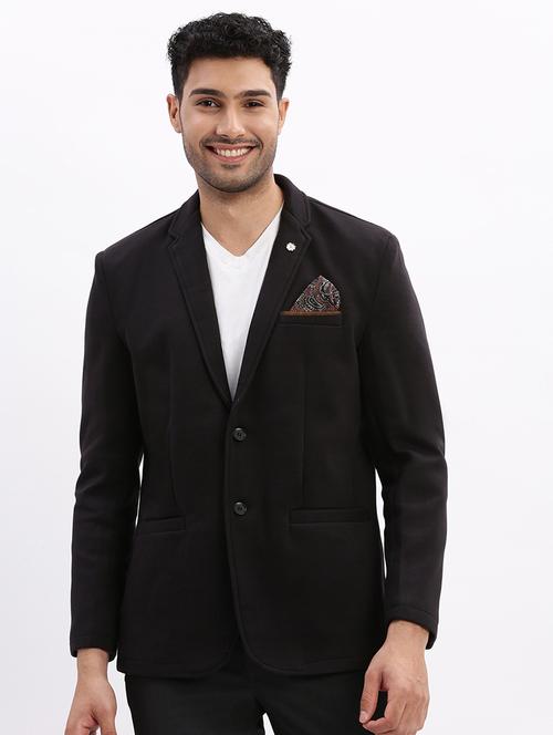 men's solid single-breasted blazer - 21721425 -  Standard Image - 0