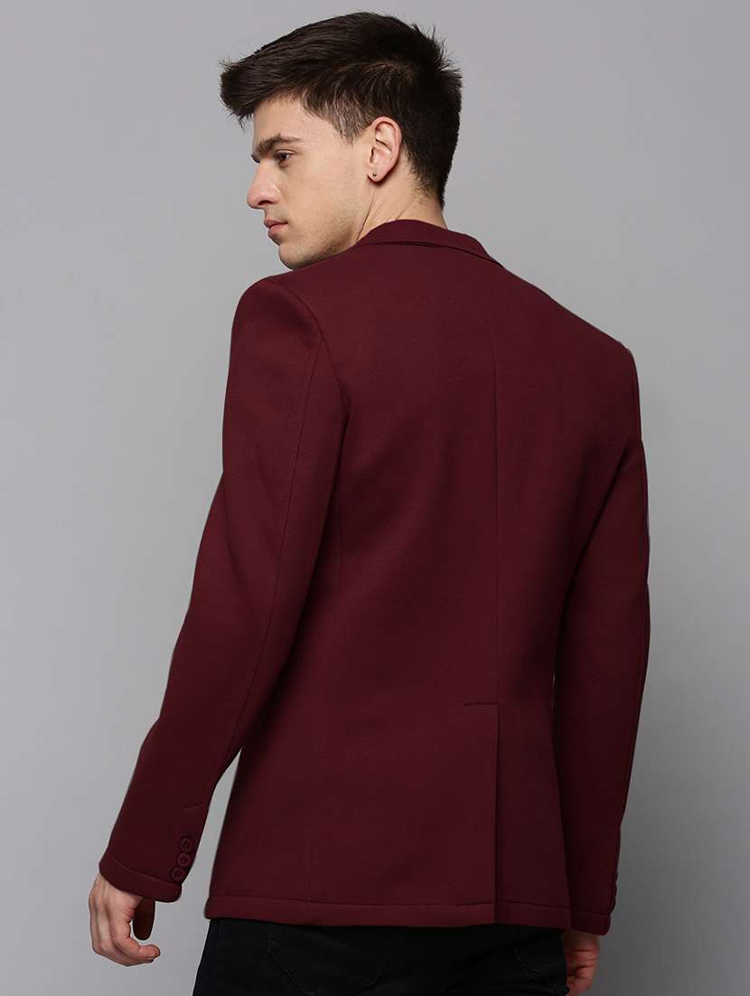 men's solid single-breasted blazer - 21721426 -  Standard Image - 2