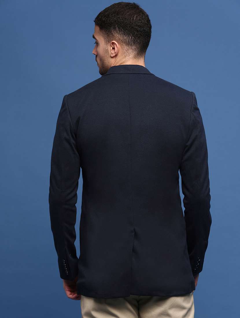 men's solid single-breasted blazer - 21721428 -  Standard Image - 2