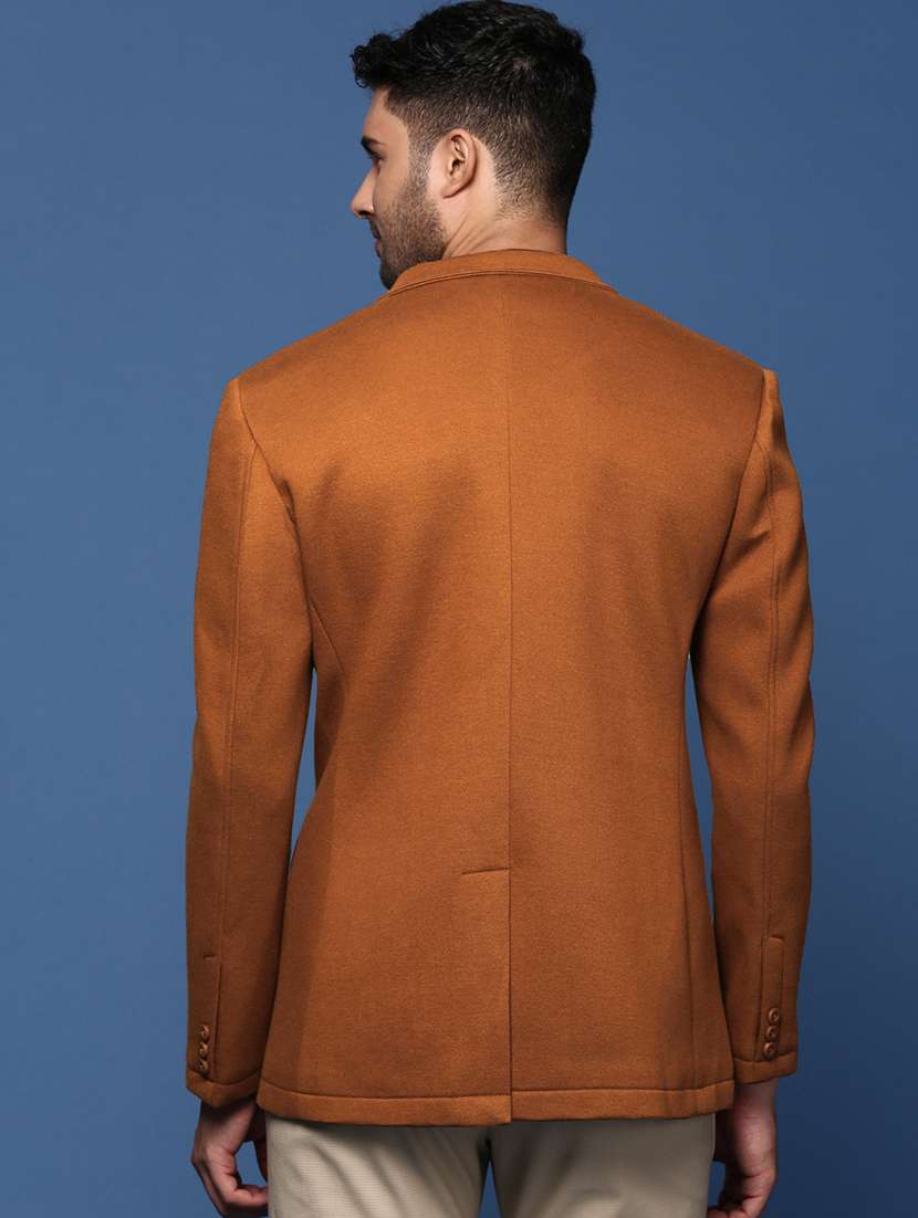 men's solid single-breasted blazer - 21721429 -  Standard Image - 2