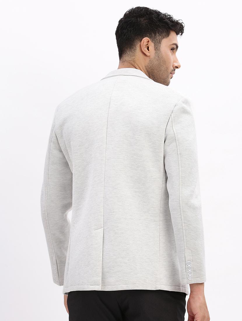 men's solid single-breasted blazer - 21721431 - Standard Image - 2