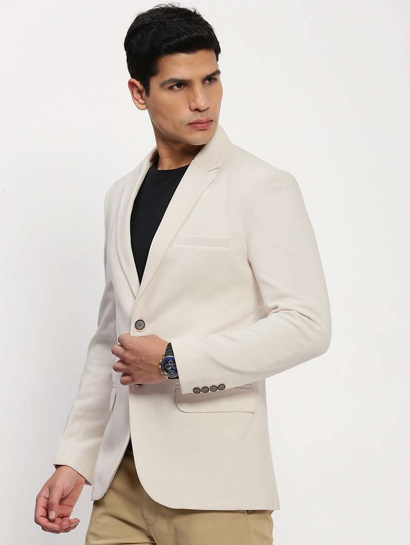 men long sleeves solid single breasted casual blazer - 21721446 -  Standard Image - 2