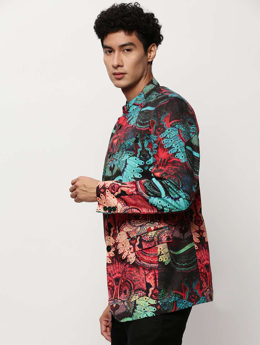 Men Printed Long Sleeve Bandhgalas Casual Blazer - 21721516 -  Standard Image - 2