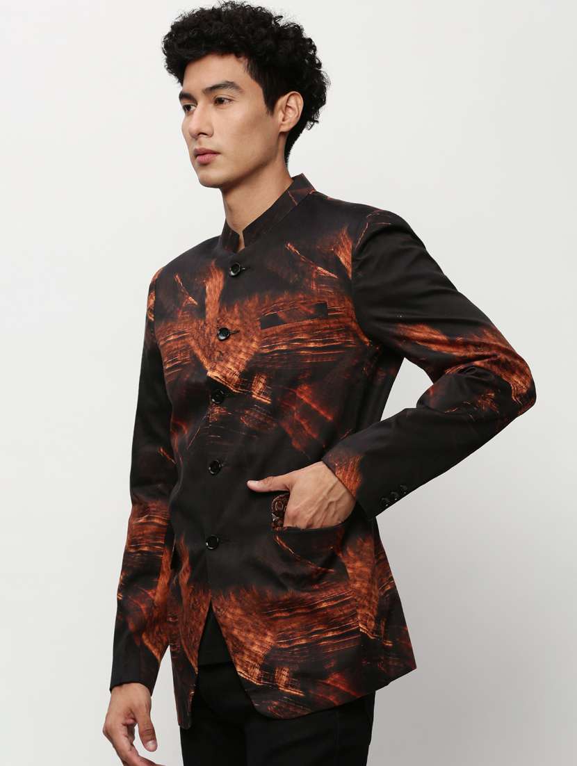 Men Printed Long Sleeve Bandhgalas Casual Blazer - 21721517 -  Standard Image - 2