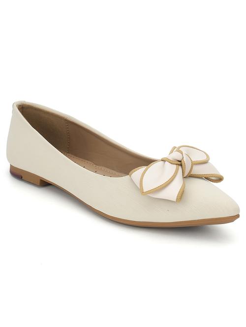 women off white slip on ballerina - 21721764 - Standard Image - 0