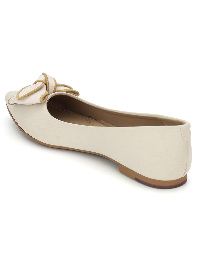 women off white slip on ballerina - 21721764 - Standard Image - 2