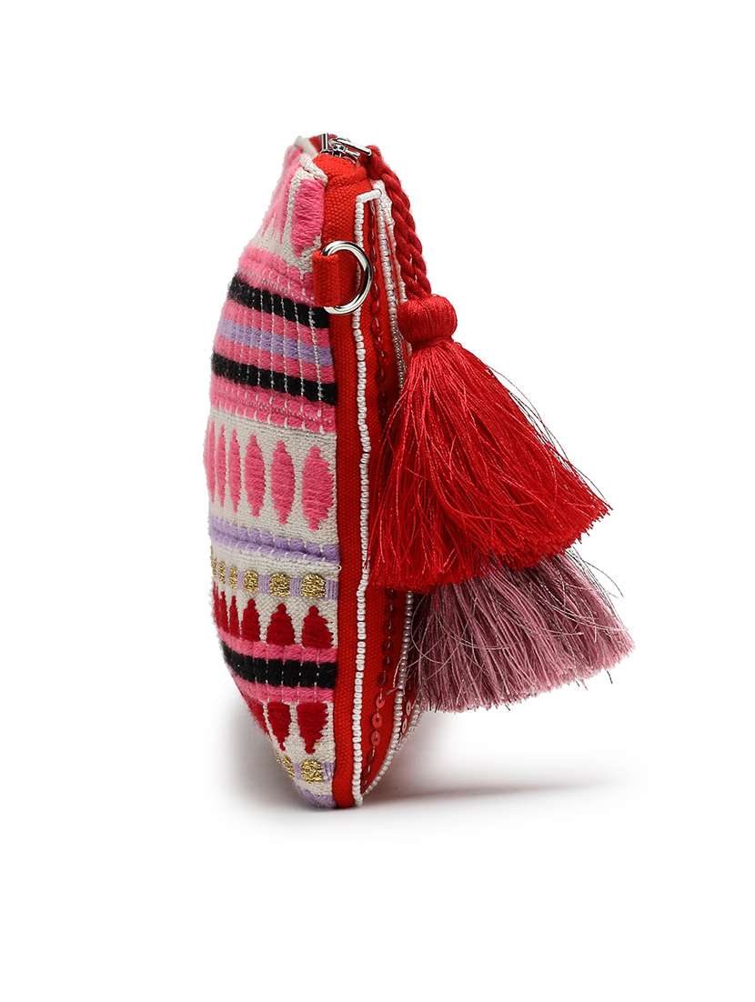 women red sequined sling bag - 21721919 -  Standard Image - 2