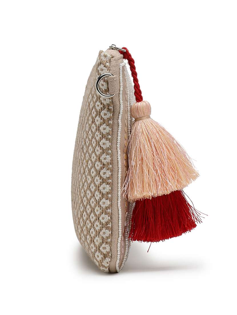 women white sequined sling bag - 21721920 -  Standard Image - 2