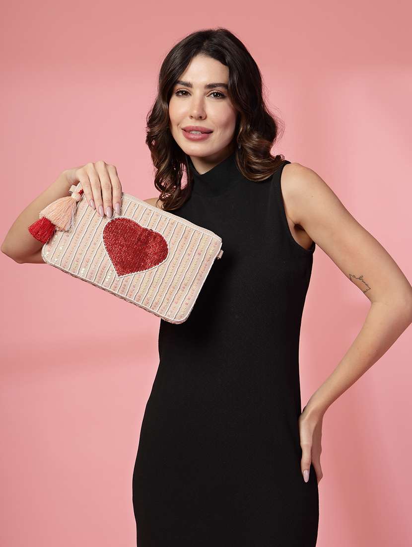 women white sequined sling bag - 21721920 -  Standard Image - 7