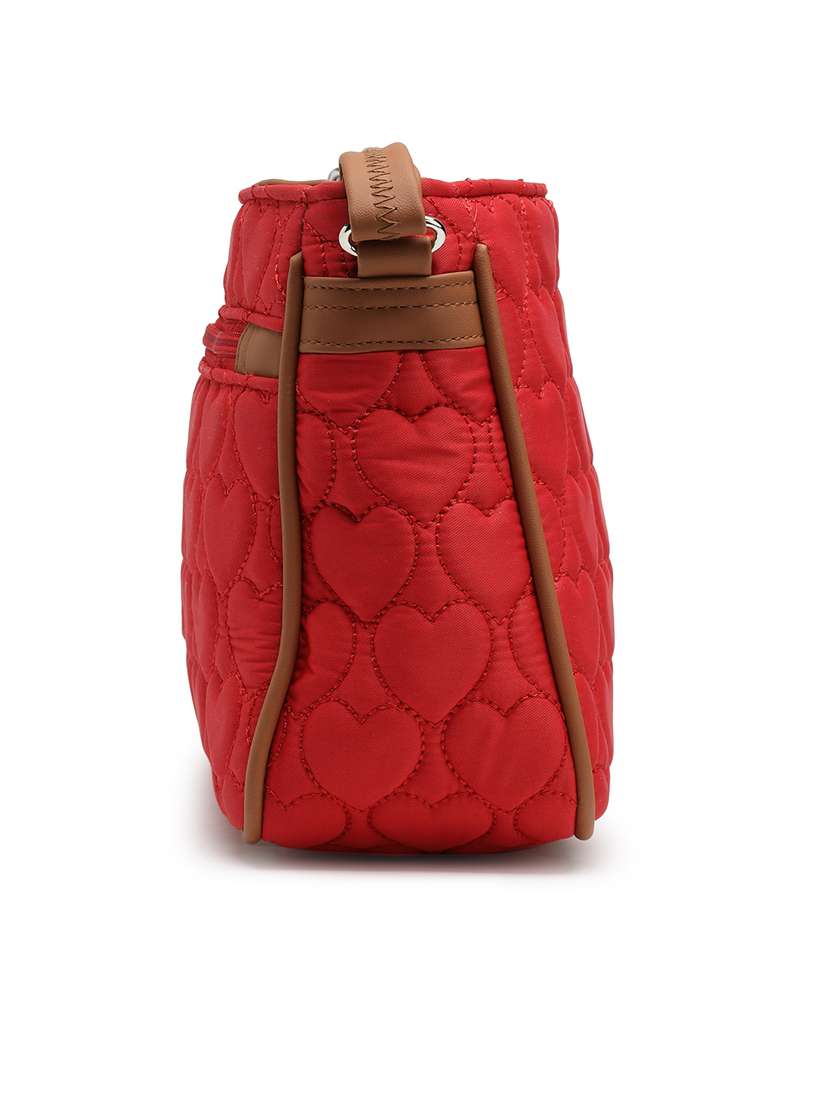 women red solid quilted sling bag - 21721927 -  Standard Image - 2