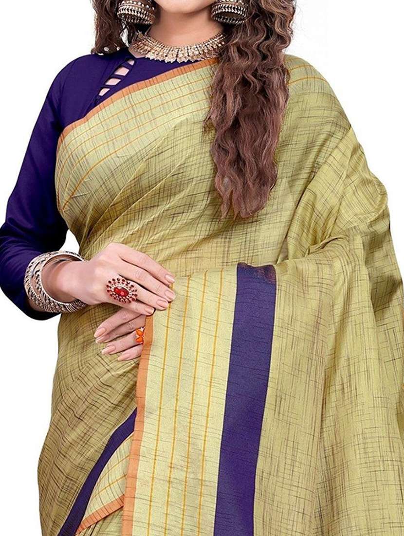 women olive green printed saree with blouse - 21722230 -  Standard Image - 2