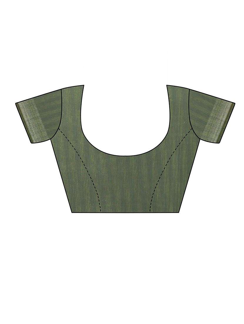 women olive floral printed saree with blouse - 21722489 -  Standard Image - 2