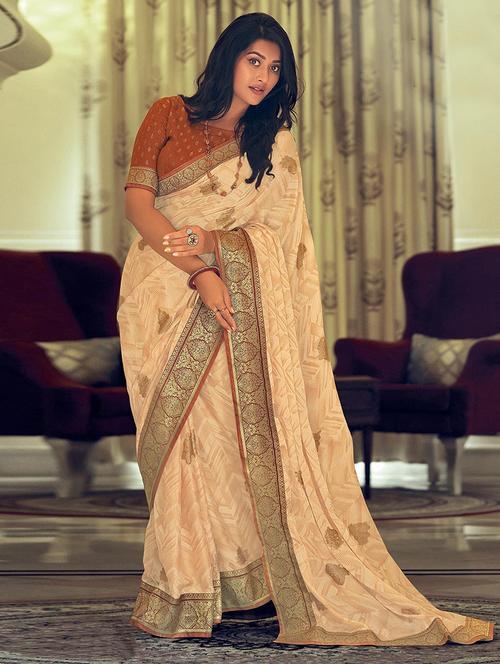 women printed casual wear saree with blouse - 21722657 - Standard Image - 0