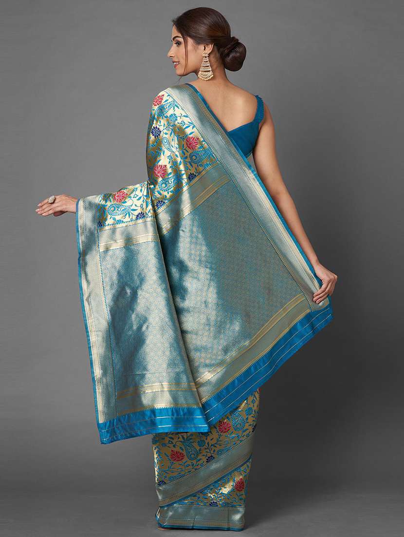 women self design banarasi saree with blouse - 21722725 -  Standard Image - 2