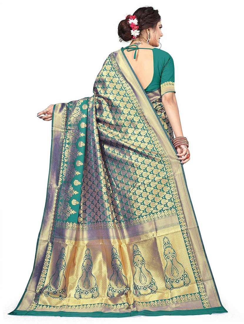 women self design banarasi saree with blouse - 21723163 -  Standard Image - 2