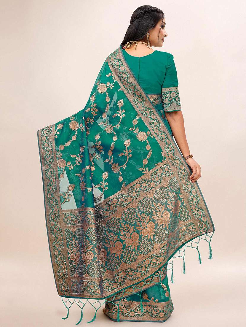 women self design banarasi saree with blouse - 21723295 -  Standard Image - 2