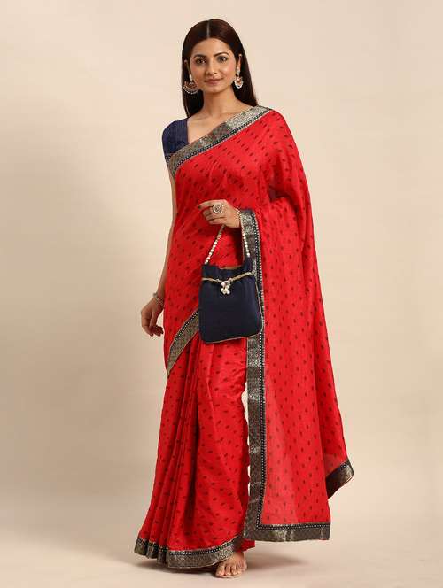women self design bordered saree with blouse - 21723492 -  Standard Image - 0