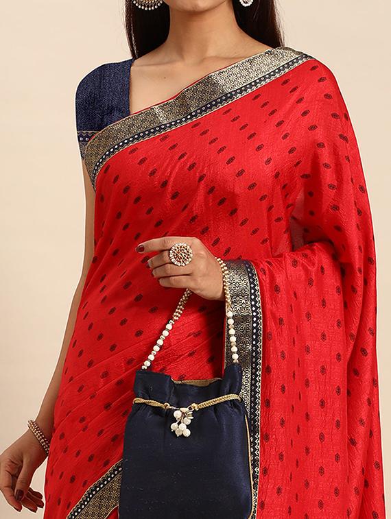 women self design bordered saree with blouse - 21723492 - Standard Image - 2
