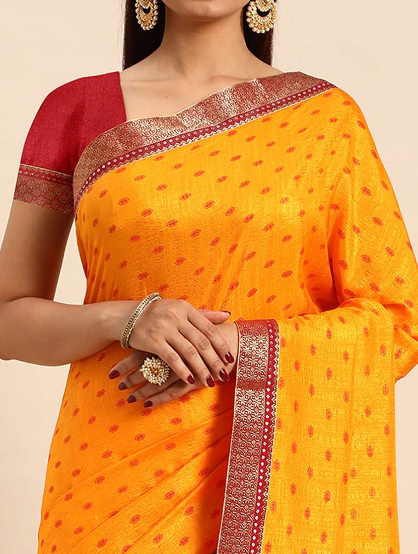 women printed casual wear saree with blouse - 21723531 -  Standard Image - 2