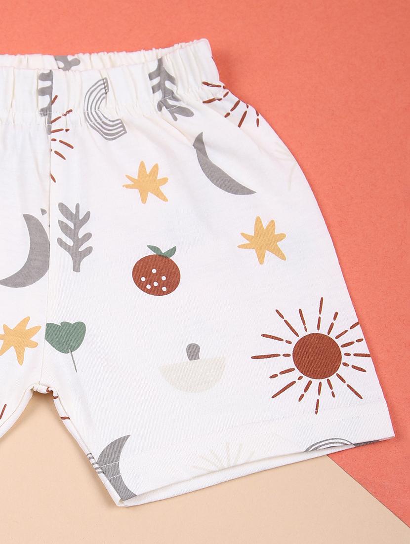 kids printed t-shirt and short co-ord set - 21723971 - Standard Image - 2