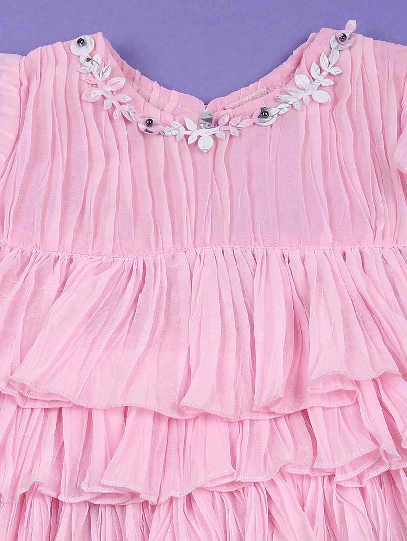 girls pink round neck capri set - 21723975 -  Standard Image - 2