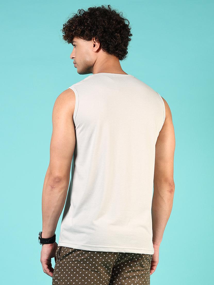 men solid sleeveless regular fit t-shirt - 21723978 - Standard Image - 2