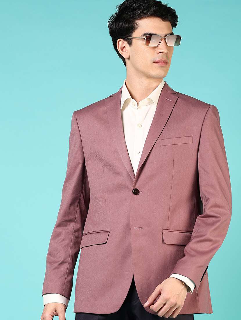 men long sleeves single breasted blazer - 21724075 - Zoom Image - 0