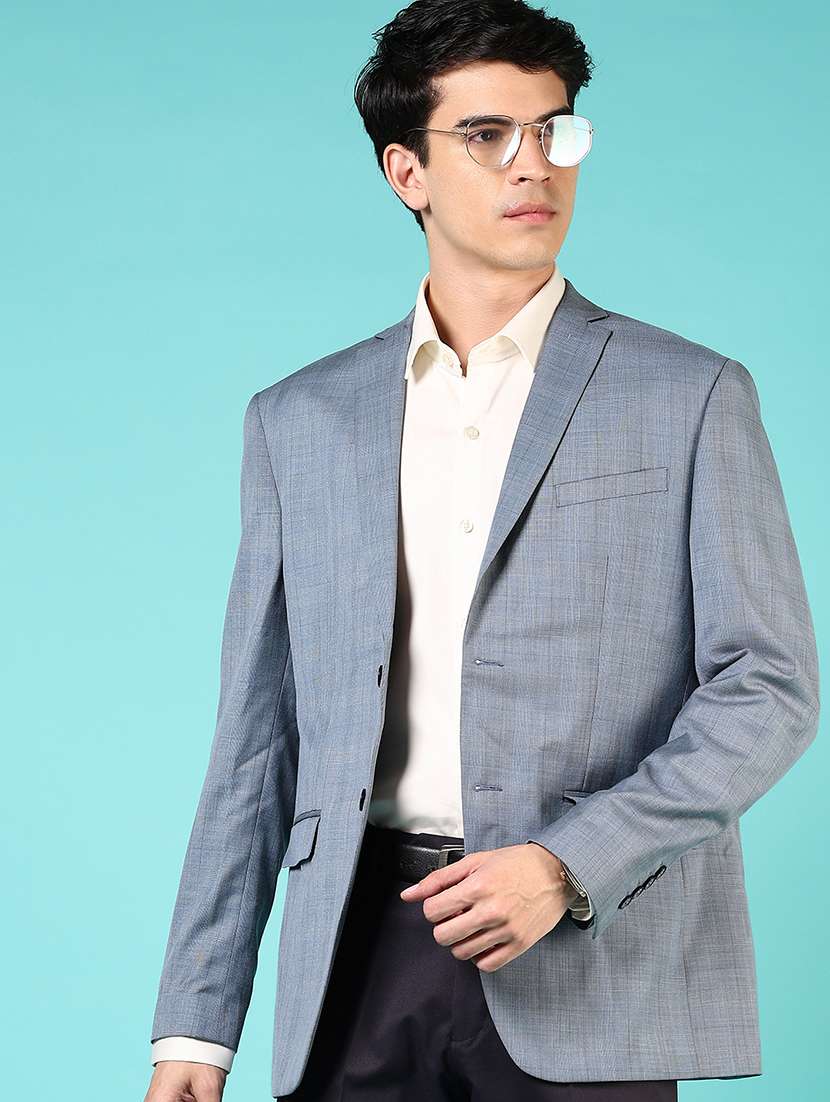men long sleeves single breasted blazer - 21724079 - Zoom Image - 0
