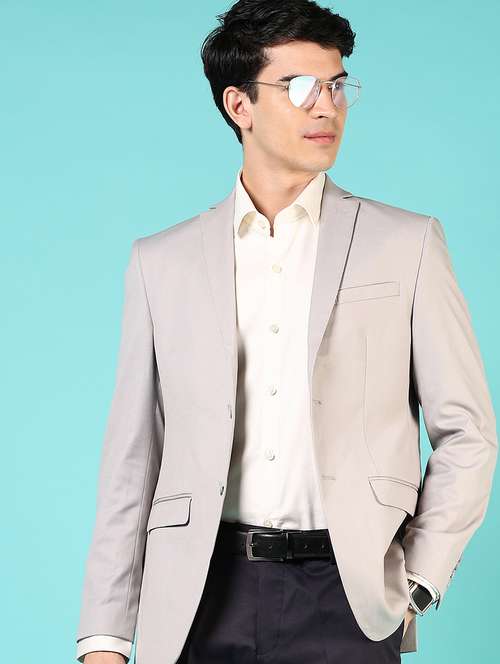 men long sleeves single breasted blazer - 21724081 -  Standard Image - 0
