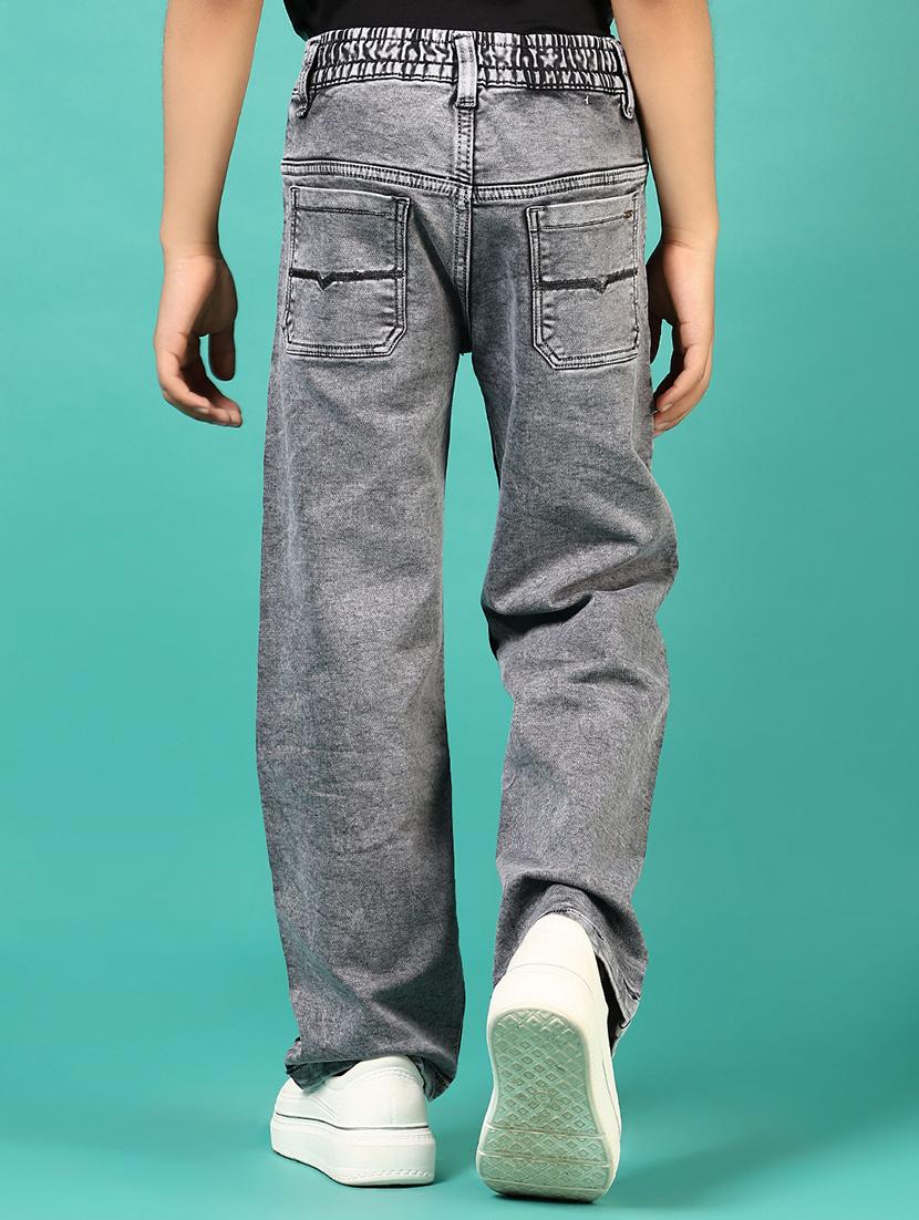 boys grey mid rise plain jean - 21724142 - Standard Image - 2