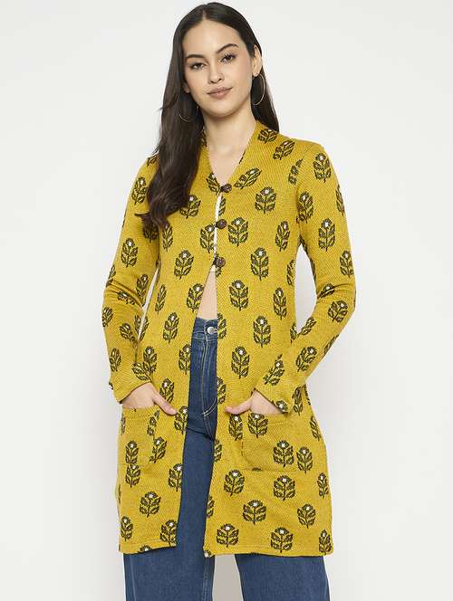 women self designed long sleeves cardigan - 21724251 -  Standard Image - 0