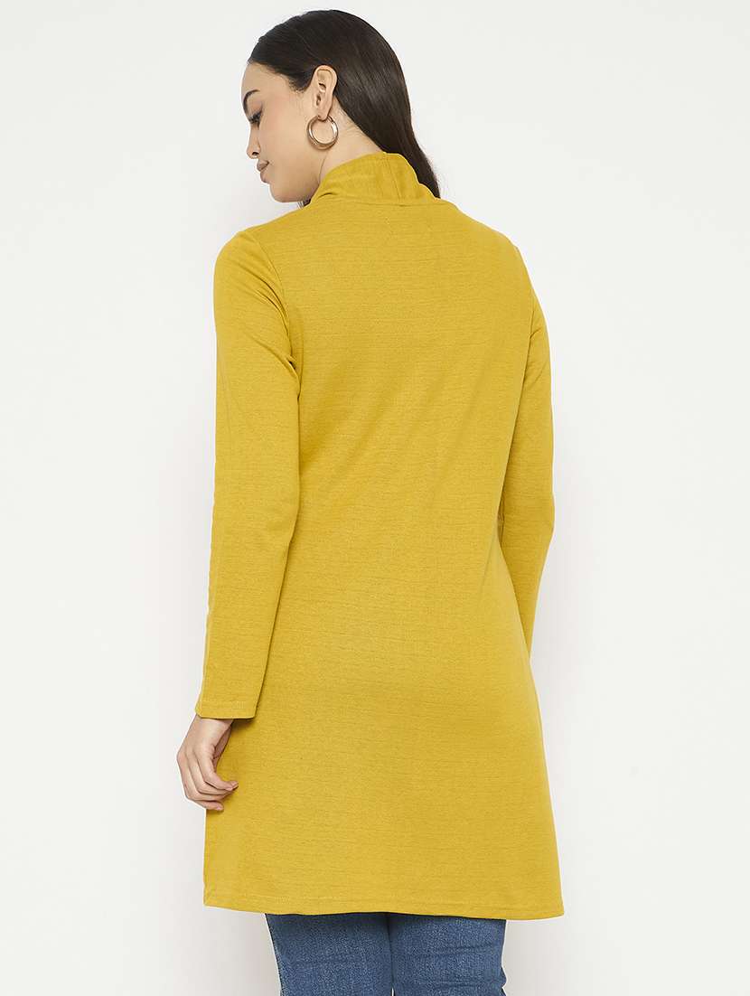 women solid long sleeves cardigan - 21724252 -  Standard Image - 2