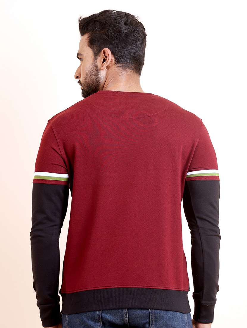 men long sleeves color block sweatshirt - 21724380 -  Standard Image - 2