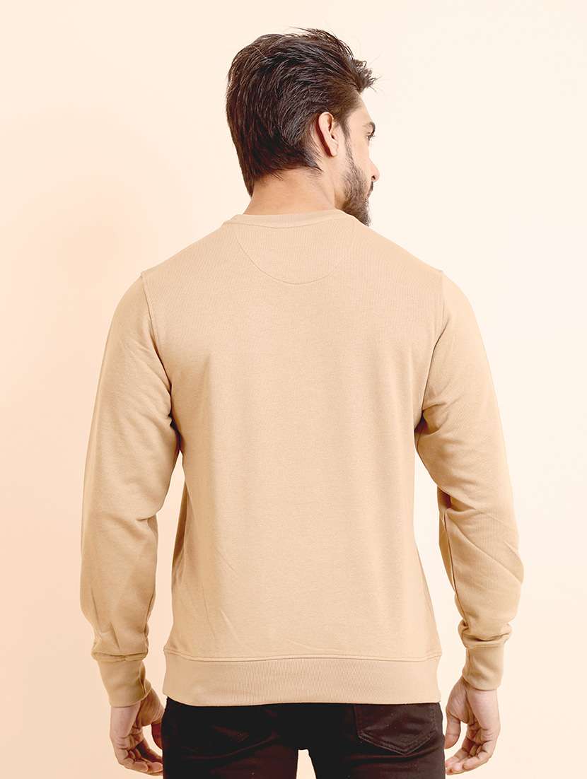 men long sleeves front print sweatshirt - 21724405 -  Standard Image - 2