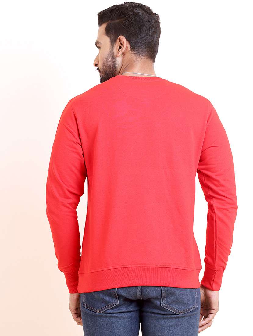 men long sleeves front print sweatshirt - 21724407 - Standard Image - 2