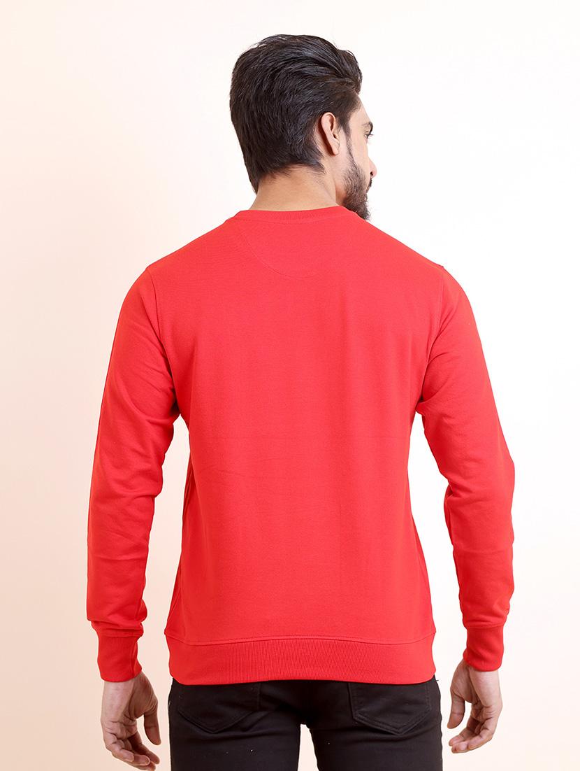 men long sleeves chest print sweatshirt - 21724422 - Standard Image - 2
