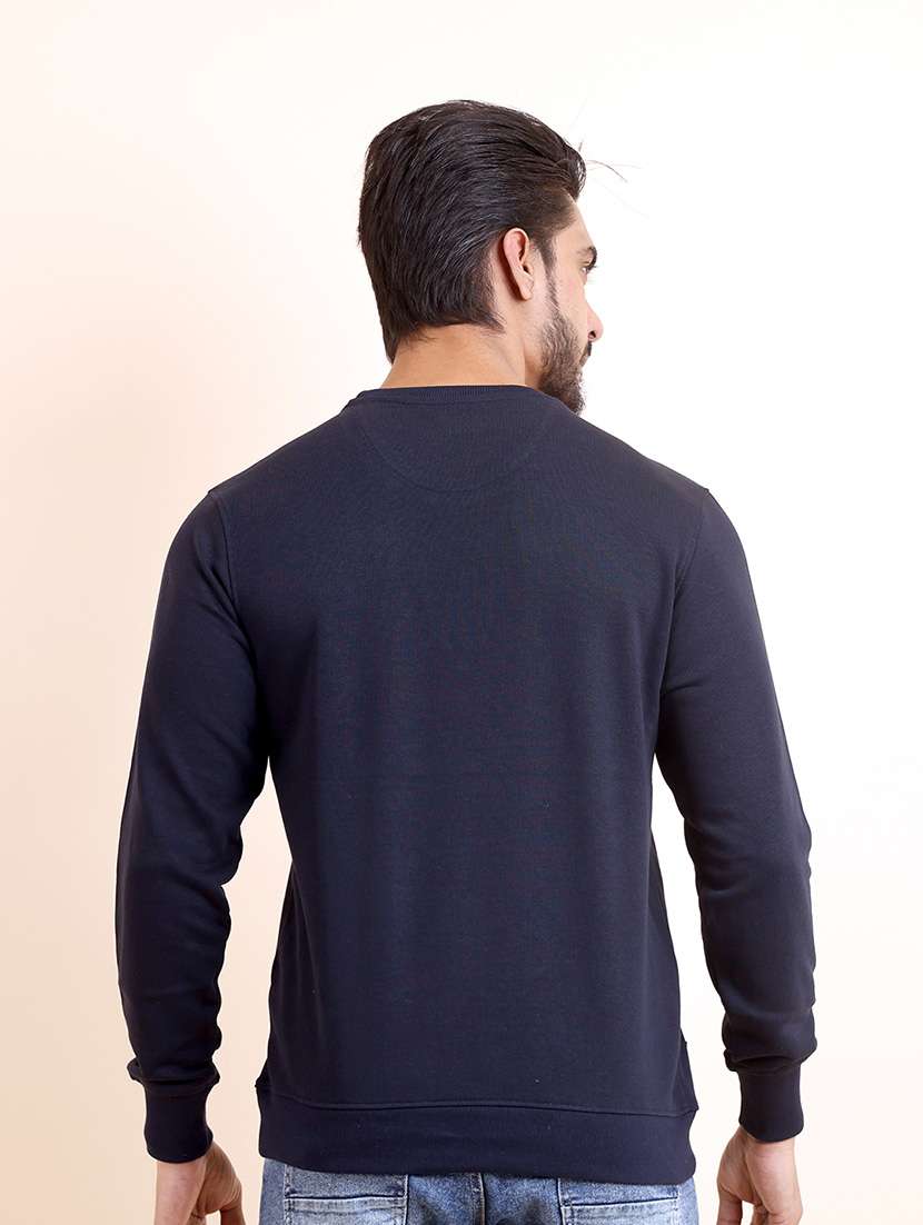 men long sleeves chest print sweatshirt - 21724424 -  Standard Image - 2