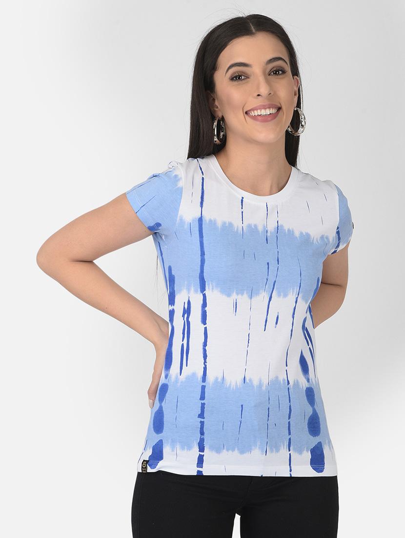 women printed round neck regular t-shirt - 21724431 - Zoom Image - 0